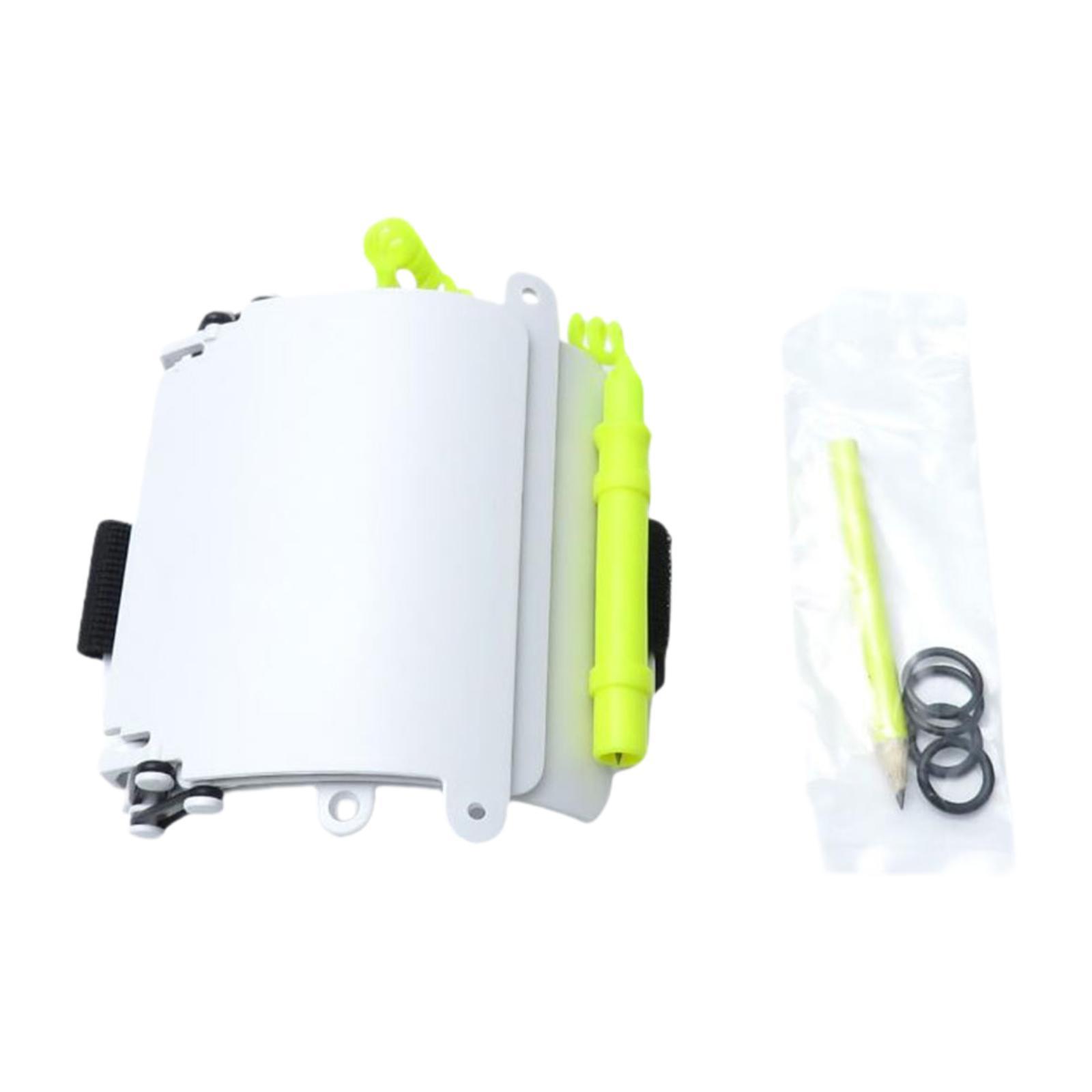 

Underwater Dive Write Board ABS Material Compact Communication Slate Notepad for Snorkeling and Ocean Exploration белый