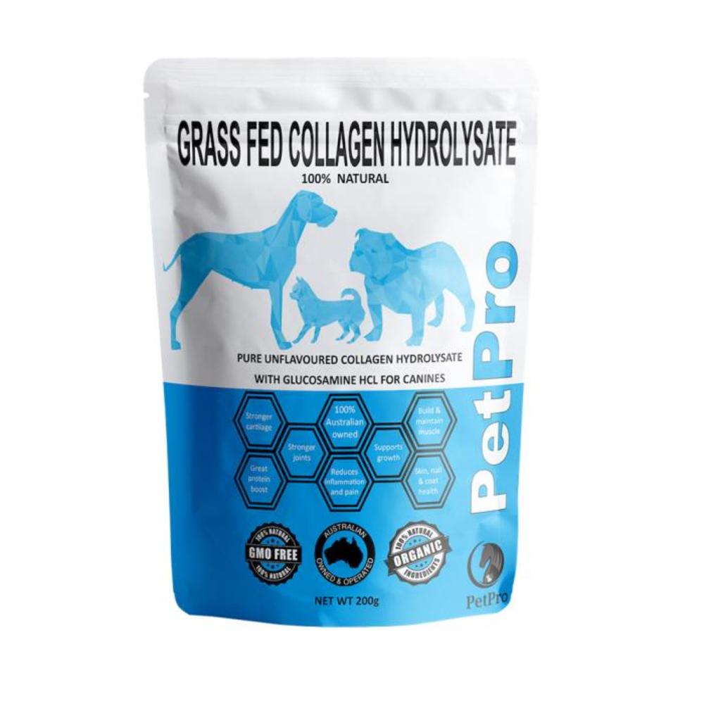 

PetPro Гидролизат коллагена травяного откорма с глюкозамина гидрохлоридом без вкуса для собак 200г