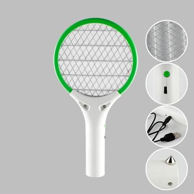 Rechargeable Electric LED Zapper Fly Insect Mosquito Swatter Killer Racket