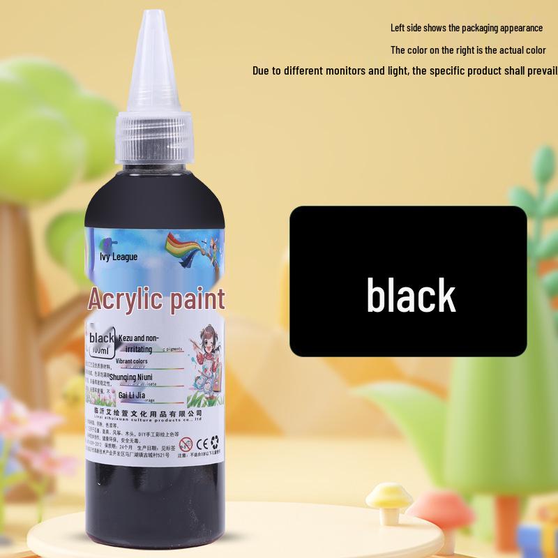 100ml Acrylic Paint for Plaster Doll, Fluid, Graffiti, Wall & Art Painting