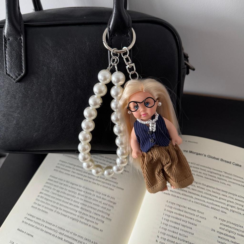 Creative Cute Mini BABI Princess Doll Toy Keychain Pendant Fashion Design Exquisite Clothe Series Backpack Pendant Birthday Gift