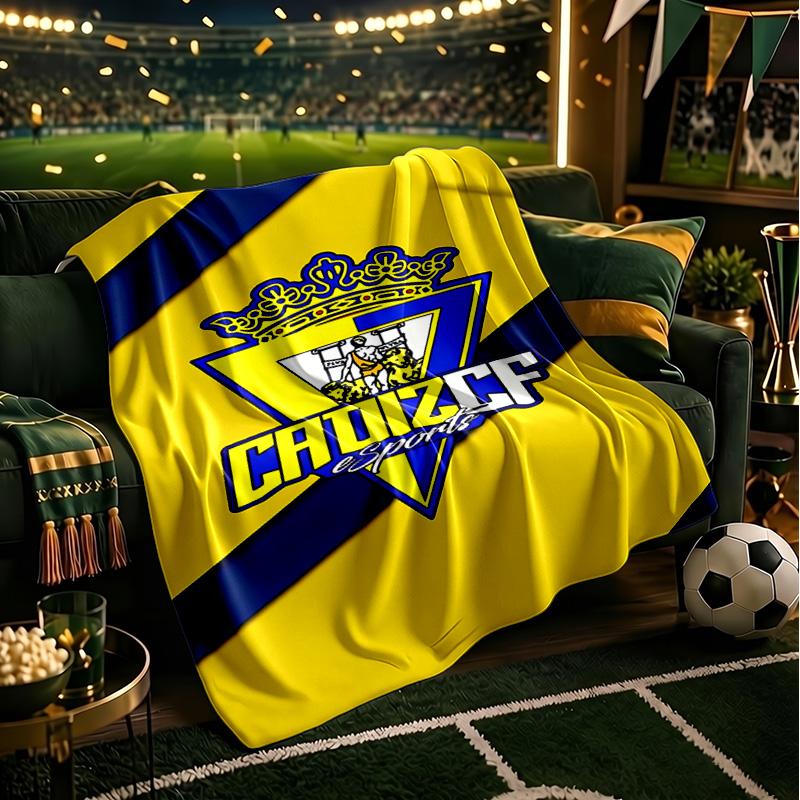Cadiz Crest Design Blanket Lightweight Ideal Bedding Blanket Perfect for Travel, Camping, Living Rooms, Offices, Sofas, Fan Christmas gift