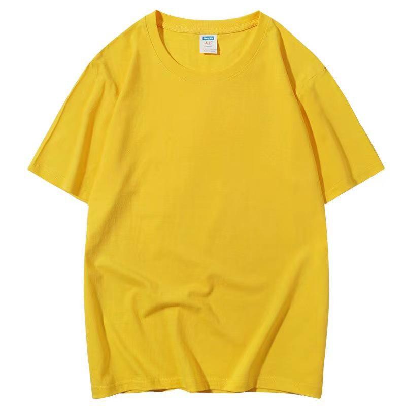 Unisex Locker geschnittenes T-Shirt mit Rundhalsausschnitt aus gekämmter Baumwolle mit Logodruckoption - Einfarbig, Kurzärmlig, Ideal für die Arbeit oder Freizeit.