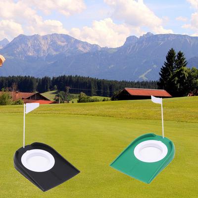 Delikli Kapalı Golf Putt Eğitmeni Bayrak Putter Yeşil Uygulama Yardımı Ev Bahçe Açık Hava Eğitim Yardımı Ayarlanabilir Delik