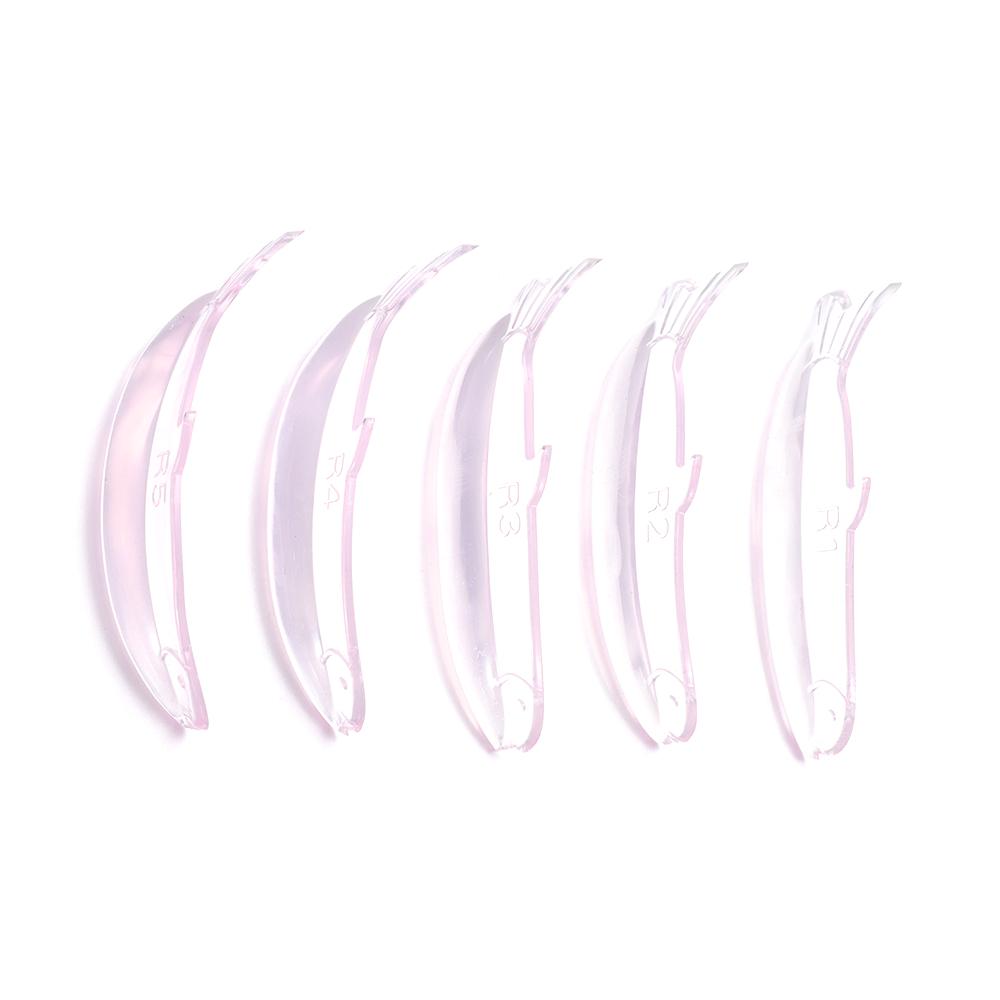 5Pairs Applicator Tools Silicone Eyelash Perm Pads Reusable Sticky Lashes Rods for Women