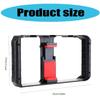 Smartphone Video Rig 3 Shoe Mounts Filmmaking Case Handheld Stabilizers Grip Tripod Stand for Smooth Recording