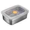 Stainless Steel Food Box with Leak-Proof Lids Stackable Metal Snack Box Refrigerator Dishwasher Safe Bento Box