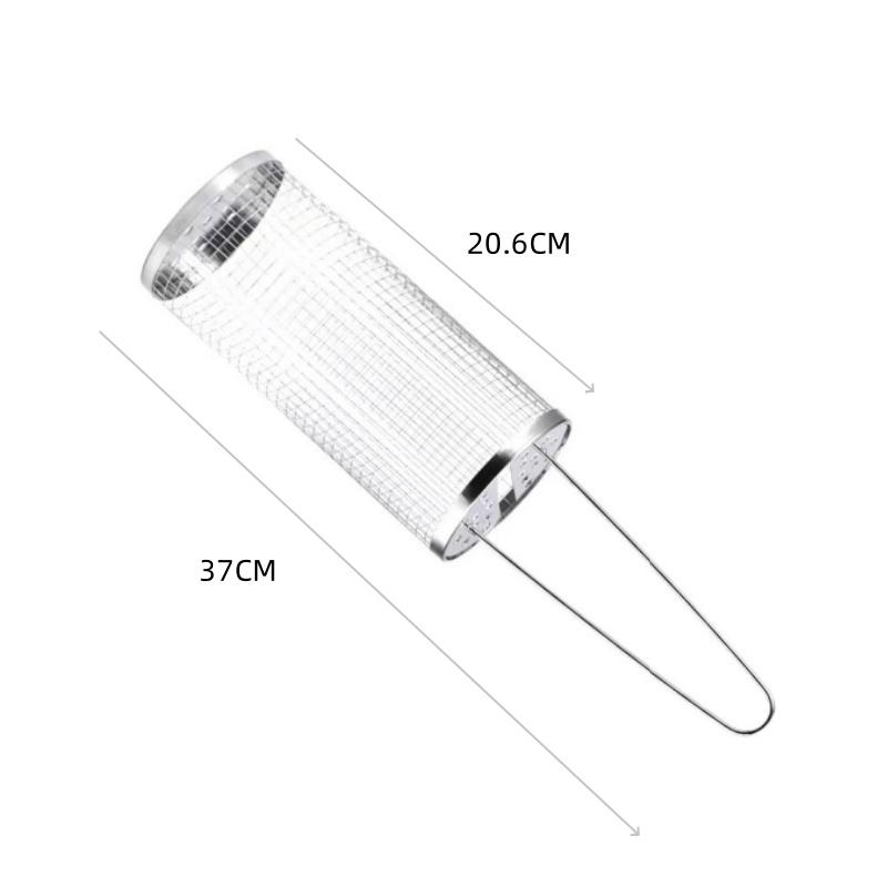 

30*9,5*9,5 см нержавеющая сталь корзина для барбекю на открытом воздухе вращающаяся проволочная сетка гриль кемпинг барбекю посуда для мяса рыбы овощей