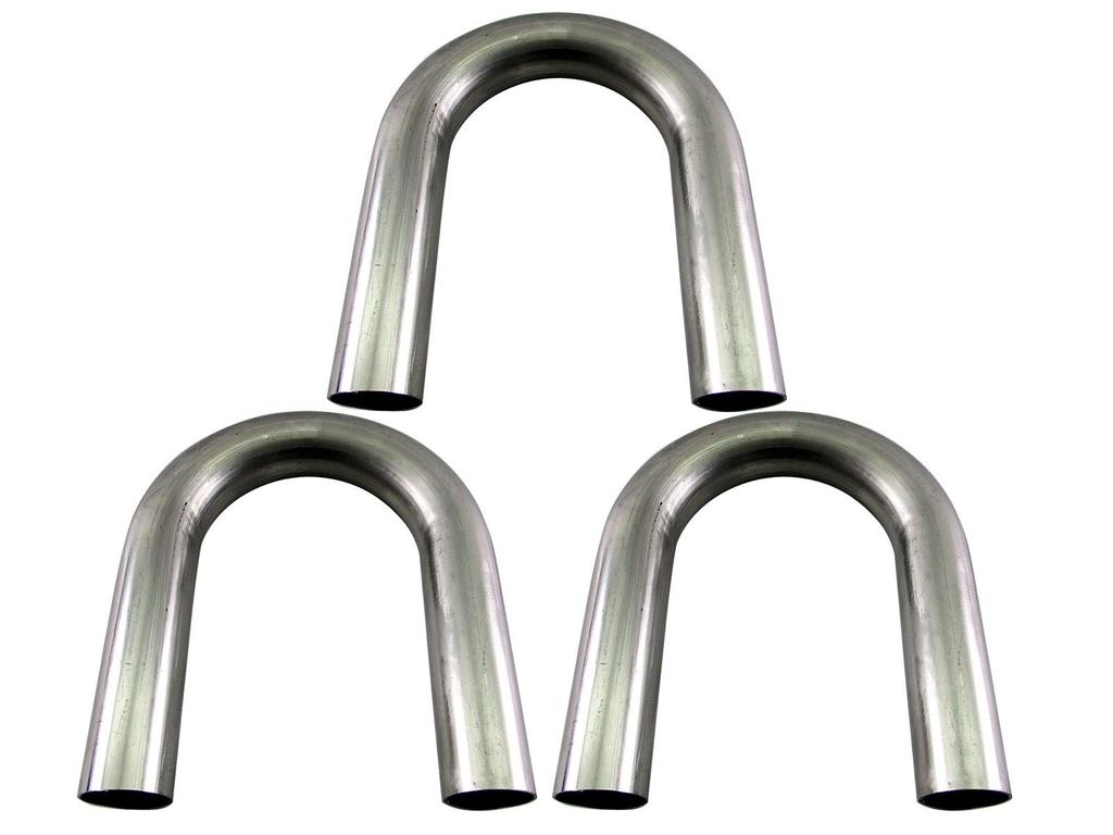 BRIGHTZ Stainless Steel Bent Set 48mm 48 180° Pipe, 1.2mm Thick, 3-Piece [CUR-PIPE-015-3PC] Diameter, 48, 180°