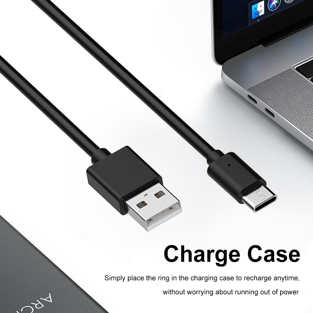 Kabellose Smart Ring Ladehülle Für Oura Ring Gen 4 Ladestation Tragbare Ladebox mit USB-C-Kabel Ladehülle