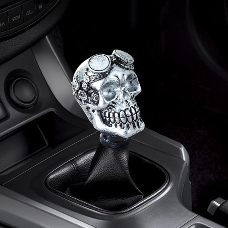 Skull Head Manual Gear Shifts Knob Shifts Lever Automotive Enthusiasts Novelty Decoration for Car Interior Enhancement