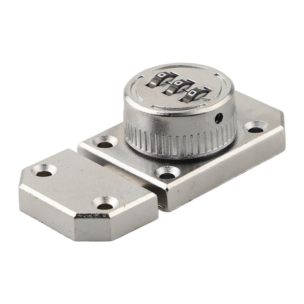 מנעול מגירה לדלתות ארון, ללא מפתח, מסגסוגת אבץ, מנעול דלת קומבינציה מסתובב 3 ספרות, מנעול ארון אבטחה נגד גניבה