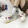 Retro Little White Shoes Children's Spring and Autumn New Ins Trendy Thick-soled Leather Surface Versatile Casual Board Shoes