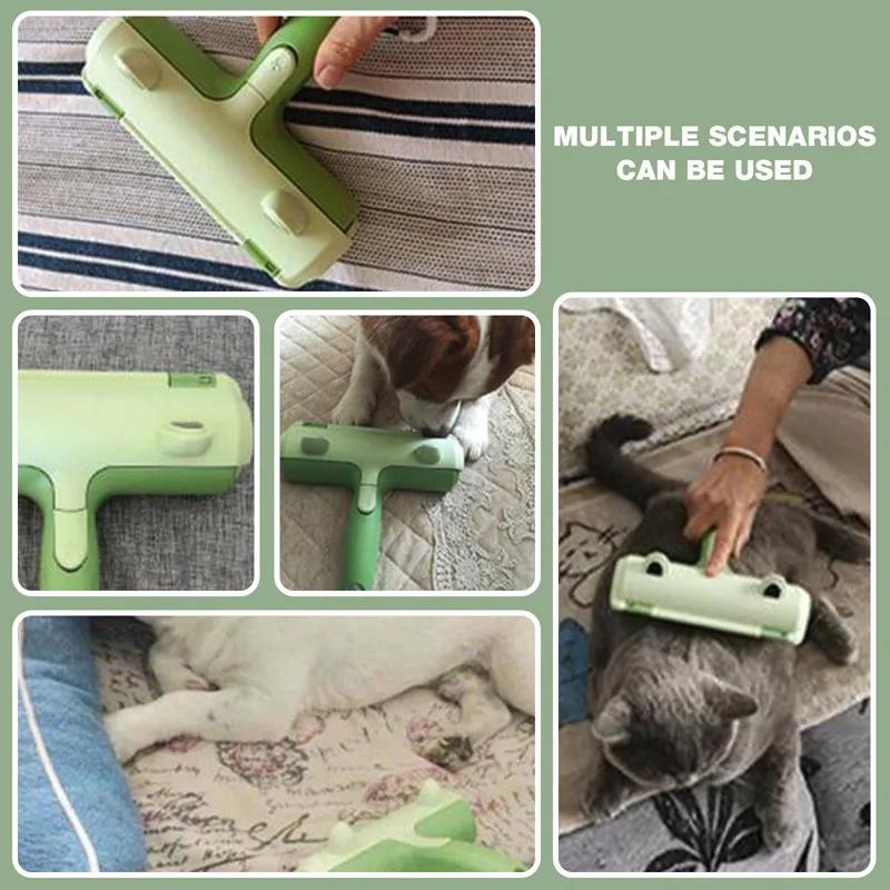1pcs Pet Hair Remover Roller Removing Dog Cat Hair From FurnitureClothes Carpet Self-cleaning Lint Roller Brush Pets Cleaning Tools