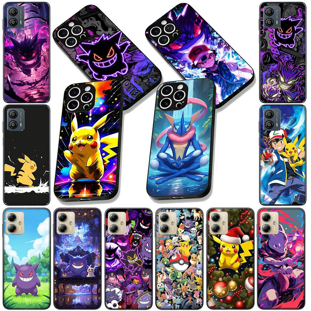 Cover for Motorola Moto Edge 50 30 Fusion 40 NEO Ultra Pro E14 G20 E15 G35 G84 G13 G53 Case P-Pikachus P-Pokemons GO Gengar