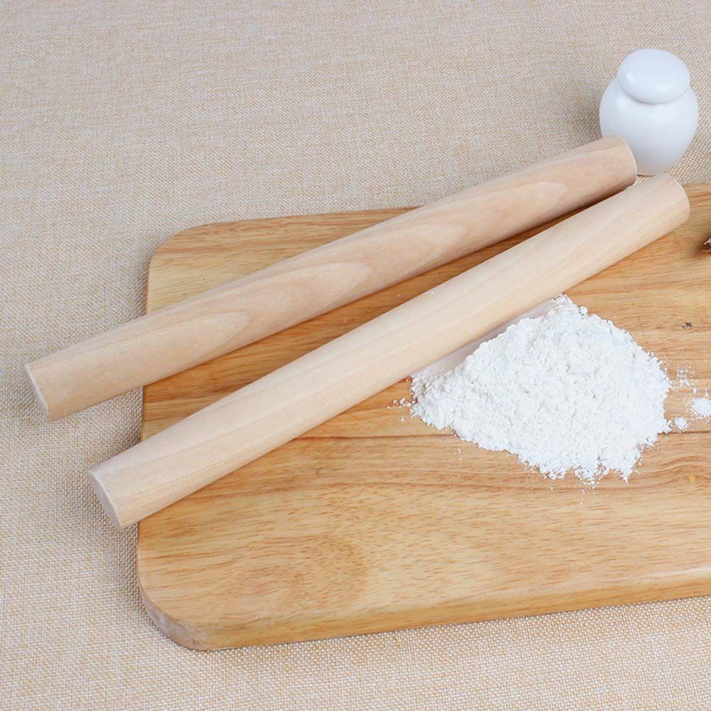 Kitchen Tools Crust Solid for Fondant Pie Roller Flour 28cm Rolling Pins Dough Natural Wooden