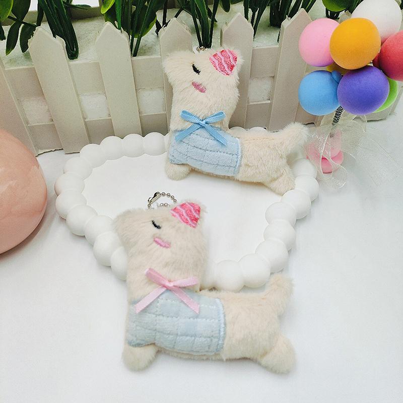 Cute Cartoon Alpaca Plush Doll Toy Keychain Pendant Kawaii Backpack Hanging Ornaments Creative Bag Decoration Accessories Gifts