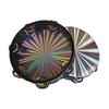 Single/Double Row Radiant Tambourine Handbell Rainbow Wood Children's Handheld Drum  Party Church