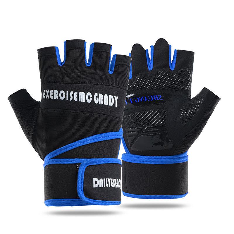 Breathable Half Finger Protective Dumbbell Weightlifting Exercise Outdoor Cycling Mountaineering Upgrade Anti Slip and Wear Resistant