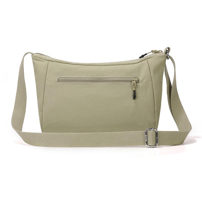 Borsa a tracolla in nylon impermeabile, grande capacità, borsa a spalla casual da donna
