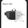 Men's Waterproof Nylon Cycling Waist Bag New Fashion Chest Pack Casual Crossbody Shoulder Sling Bag for Outdoor Travel
