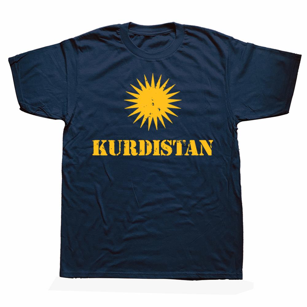 Retro Kurdistánský Kurdský Kurdská Vlajka Grafická Pánská Bavlněná Humor Streetwear Trička Krátký Rukáv Unisex Volné Oblečení