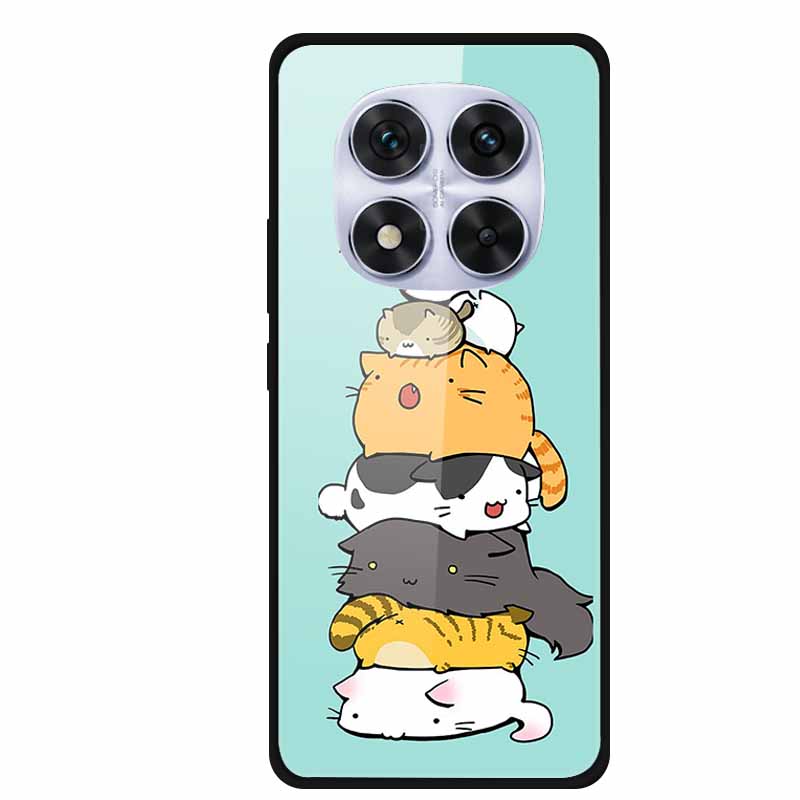 Hard Back Cover For Xiaomi Redmi Note 14 Pro 5G Case Soft Bumper Tempered Glass Case For Redmi Note 14 Pro 4G Case Note14 Pro