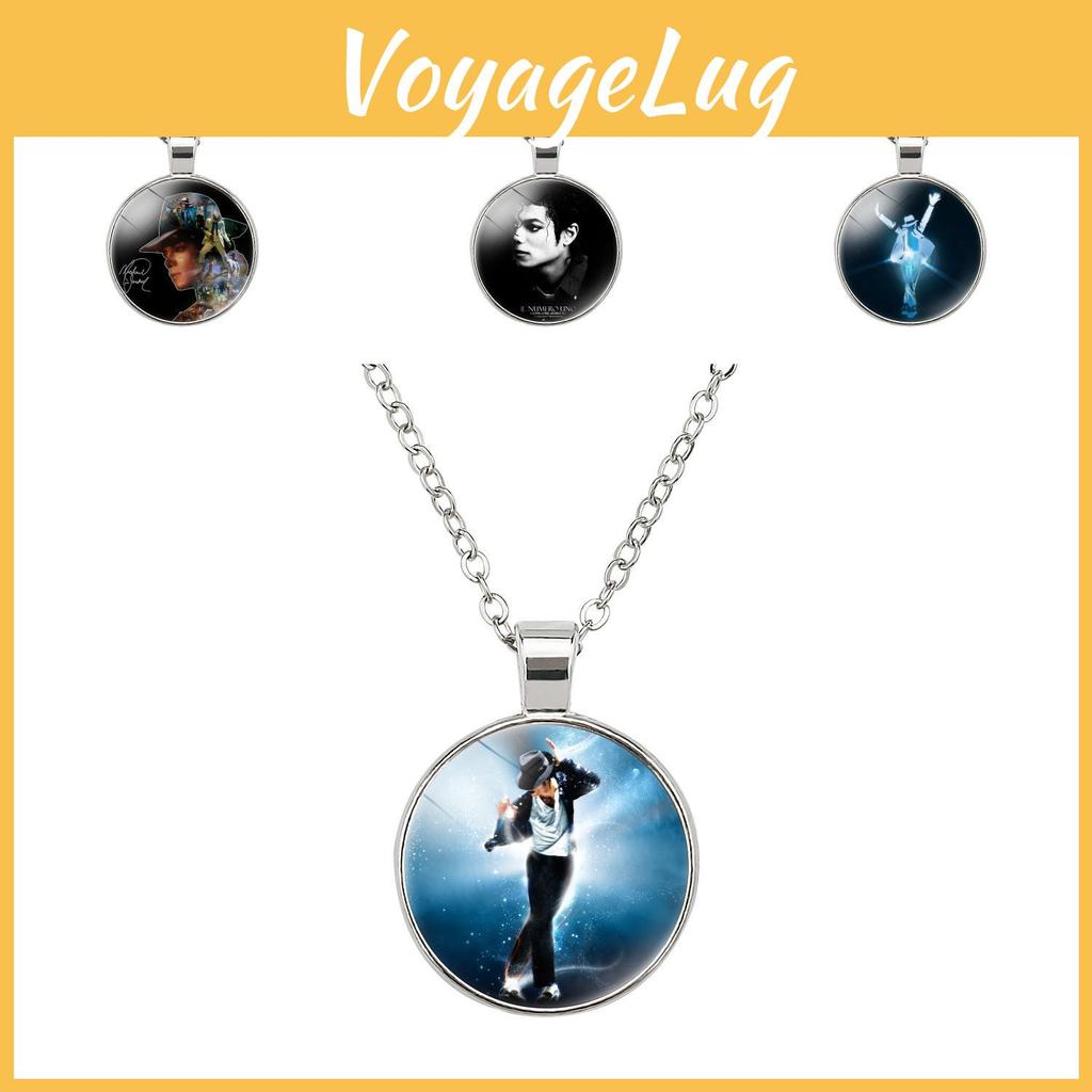 Premium Michael Jackson Tijdsteen Hanger Ketting Met O-schakel Ketting Ontwerp