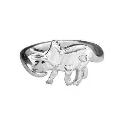 Hot-selling new cute creative dinosaur shape ring, personalized Jurassic era ring