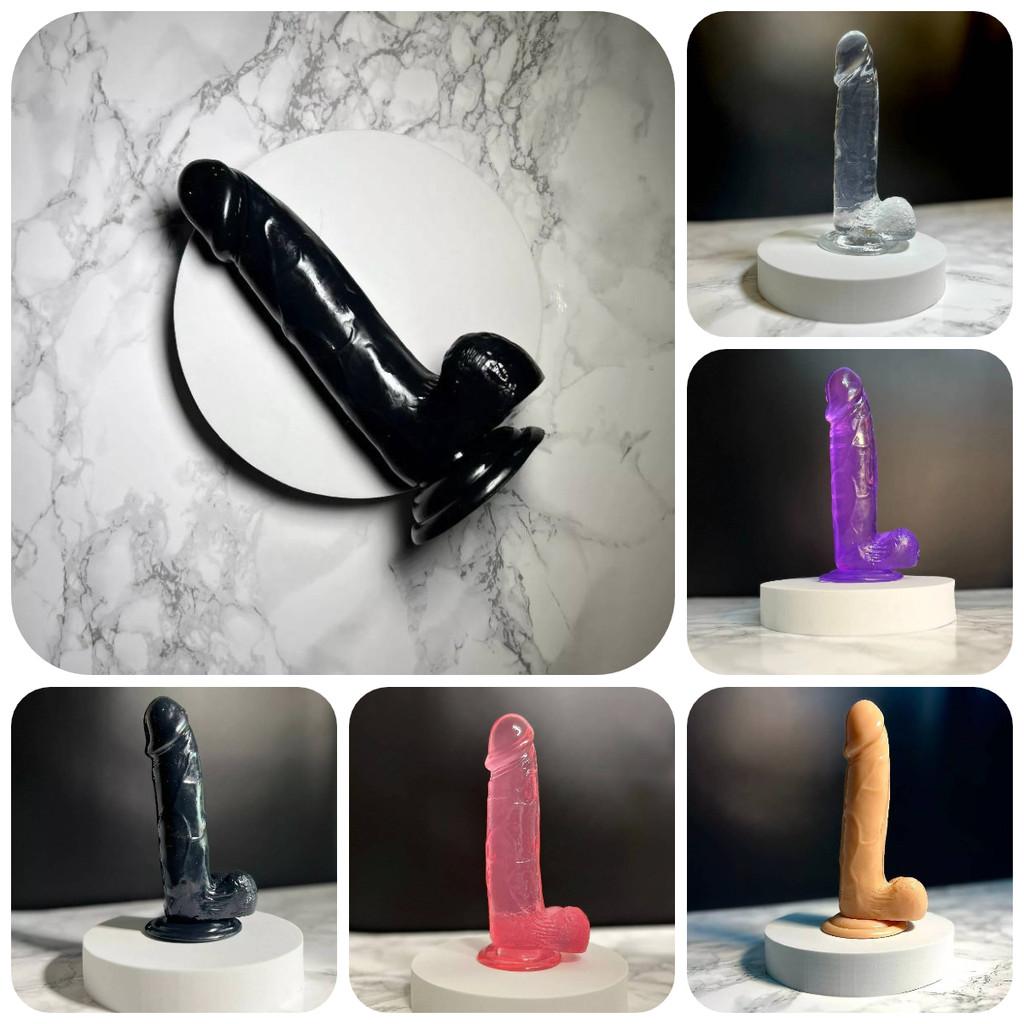 Premium Tpe Crystal Clear Dildo For Women Available In Multiple Sizes And Vibrant Colors For Satisfaction