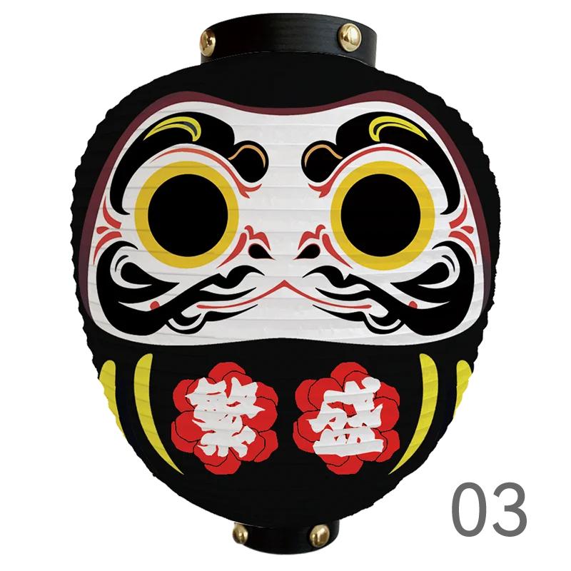 Japanese Style Cartoon Wish Dharma Hanging Lantern Japan Mascot Daruma Sushi Pub Bistro Restaurant Izakaya Decor Lantern