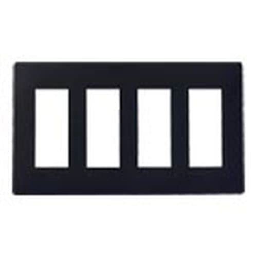 Panasonic Advance Series Outlet Plate for 12 Outlets, Matte Black, WTL7012BK