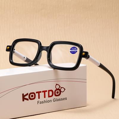 Nuovi occhiali da lettura retrò alla moda quadrati presbiopia ipermetropia occhiali da vista donna uomo occhiali da lettura +1.0 +1.5 +2.0 +3.0 +3.5 +4.0