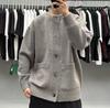 Plus Size Unisex Autumn/Winter Loose Fit Slimming Knitted Cardigan Sweater