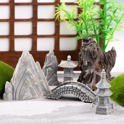 Rockery Stone Tower House Mini mājas dekorēšana Miniatūra pasaku dārza rotājumi Apdares piederumi Amatniecība