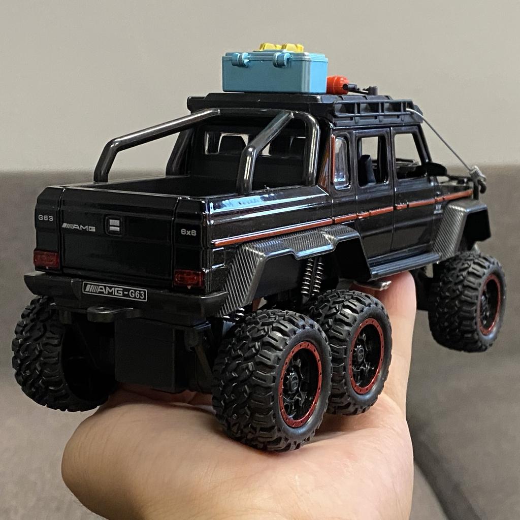 1:24 Mercedes G63 6x6 Adventure Edition Позашляховик для бездоріжжя Металева лита модель автомобіля Орнаменти для симуляції в приміщенні Подарунки на день народження Другу