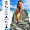 Serviette de plage en microfibre pour adulte, serviette légère extra large à séchage rapide pour la natation, les sports, la plage, la salle de sport