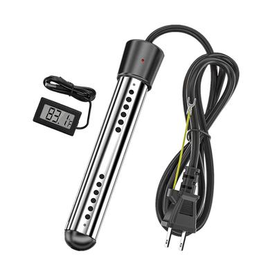 1500W Electric Immersion Pool Heater with Automatic for Inflatable and Home Outdoor and Schools Manual Rod, Power-Off, Bathtubs, Pools, Use,