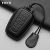 Genuine Leather Auto Smart Key Fob Cover Case Housing Fit For Toyota Prius Camry Corolla Chr C-Hr Rav4 Land Cruiser Prado 2 3 4 Button Auto
