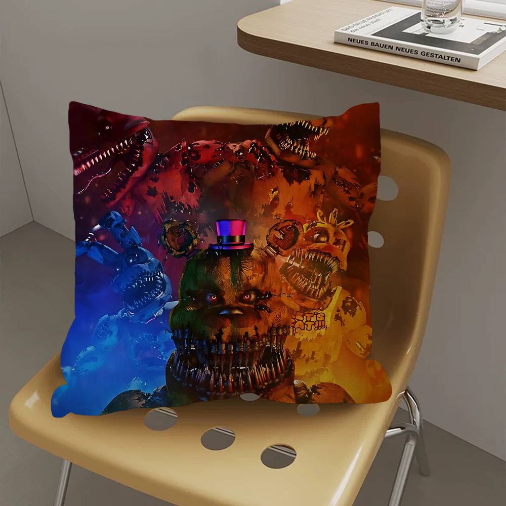 New FNAF Movie Game Cushion Cover Pillowcase Upholstery Sofa Throw Pillow Home Decor Pillowcas