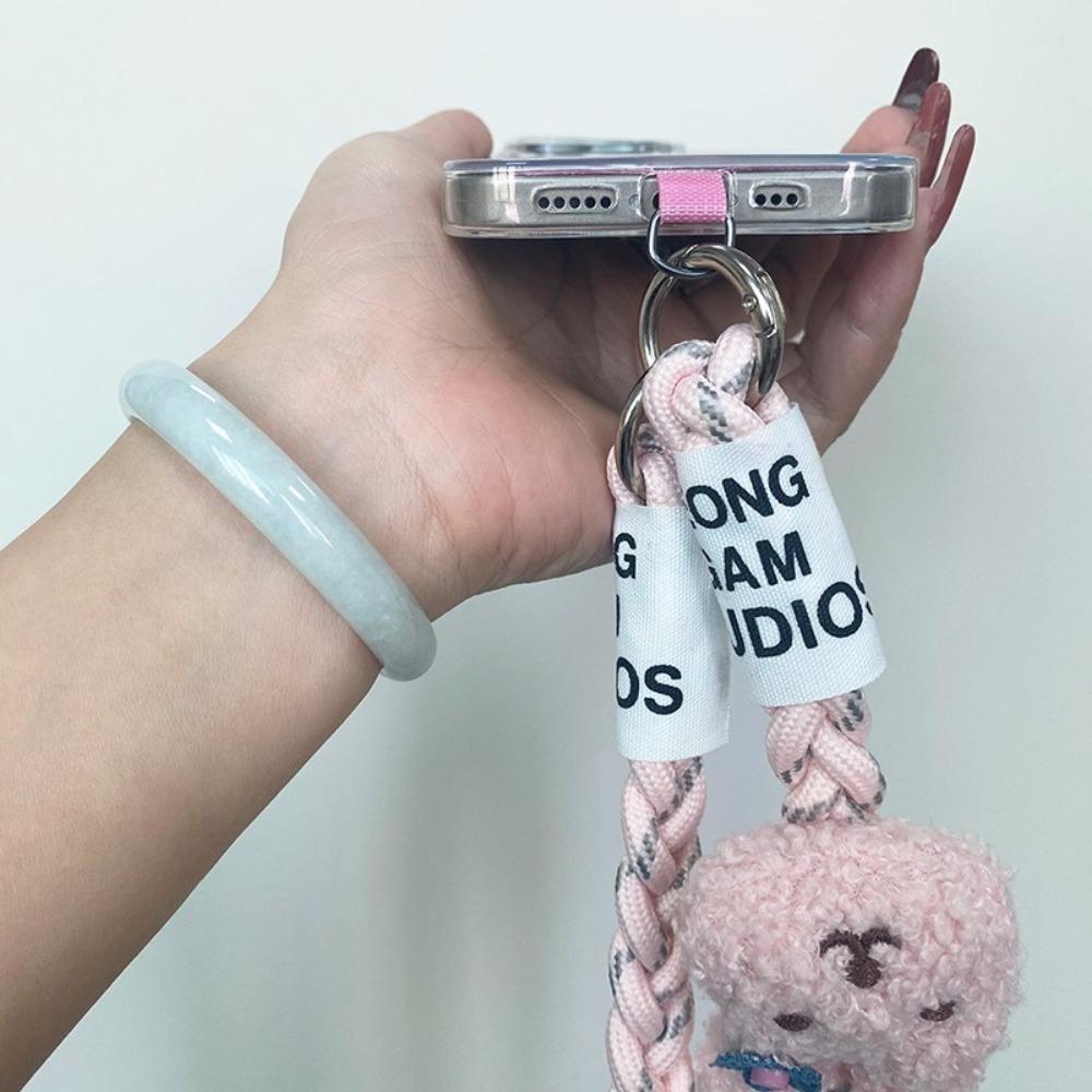 Anti-Verlust-Handy-Lanyard Gewebte Hängende Ornamente Outdoor-Umhänge-Nackenband Damen-Gürtel