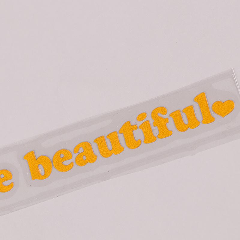Car Stickers You Are Beautiful Interior Decoration Rear View Mirror Stickers Creative Sport Pvc Vinyl Decals