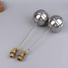 1/2" 3/4" 1" Brass Float Valve Cold And Hot Water Tank Floating Ball Valve Toilet Valve Ss201 Stem Flow Control Cistern