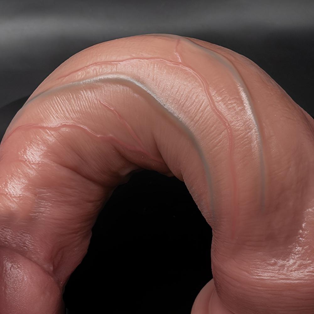 12.59-Inch Large Thick Dildo, Double-Layer Liquid Silicone Realistic Penis, Huge Soft Flesh Adult Masturbation Device, Intimate Toy for Men and Women
