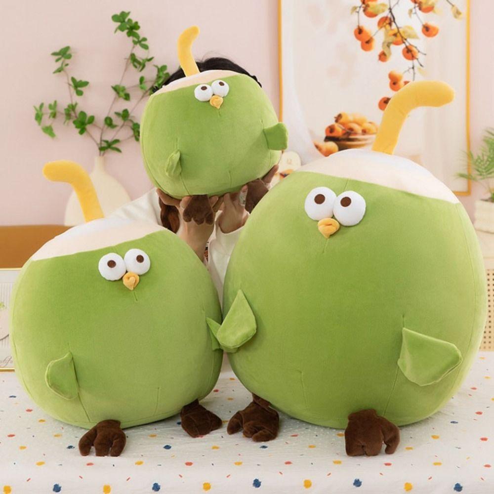 Fluffy Coconut Chicken Plush Toy PP Cotton Chicken Stuffed Doll Chick Doll Throw Pillow  Home Decor
