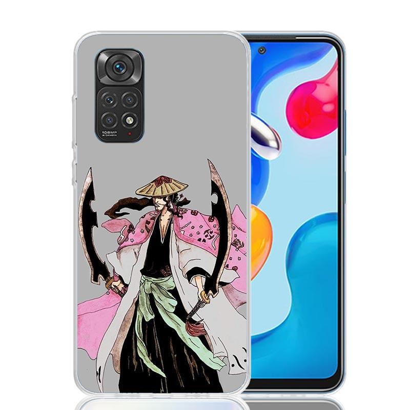 Bleach Kyoraku Shunsui Phone Case For Xiaomi Redmi Note 15 14 13 12S 12 Pro Plus 11S 11E 11 11T 10S 10 Art Soft Pattern Cover Re