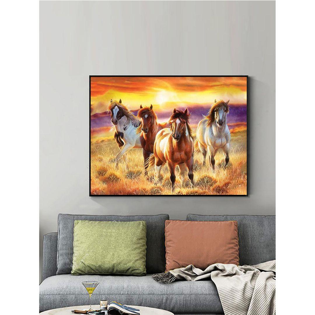 

LCOZX 5D Лошадь DIY Полный квадрат Сверло Алмаз Крестик Мультяшная группа Горный хрусталь Вышивка Мозаика Декор