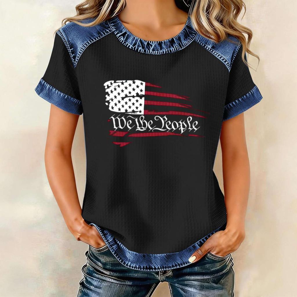 Women's Fashion Casual Letter-Printed Top