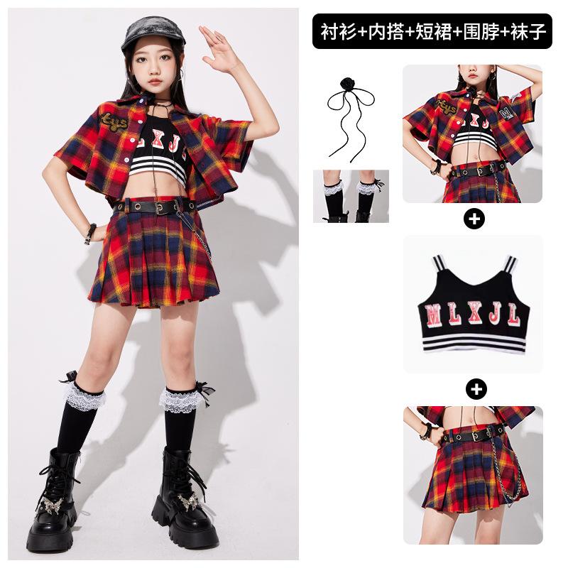 Hip-Hop Children'S Trendy Costumes, Boys' Suits, Hiphop Children'S Clothing, Hip-Hop Catwalk Girls, Jazz Drums