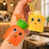 Vegetable shaped Corn Bag Pendant Electronic Sound Toy Mushroom Voice Keychain Kids Toy